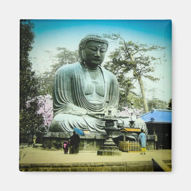 Imán El gran daibutsu en el antiguo Japón de Kamakura (Frente)