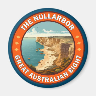 Imán El gran emblema retro negro australiano sobre Null