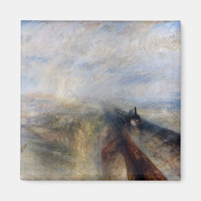 Imán El Gran Ferrocarril Occidental, William Turner, 18 (Frente)