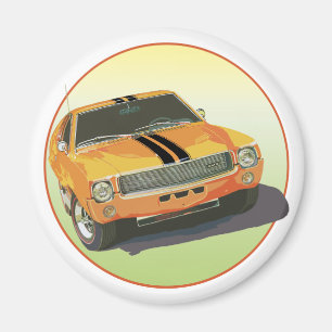 Imán El gran mal Naranja