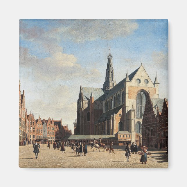 Imán El gran mercado de Haarlem (Frente)