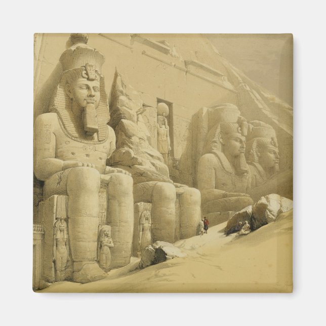 Imán El gran templo de Abu Simbel, Nubia, de "Egipto" (Frente)