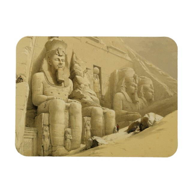 Imán El gran templo de Abu Simbel, Nubia, de "Egipto" (Horizontal)