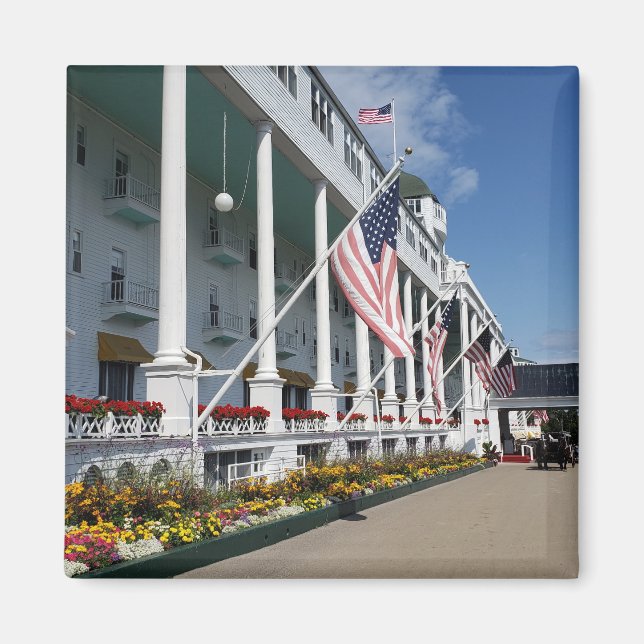 Imán El Grand Hotel en la isla de Mackinac, Michigan (Frente)