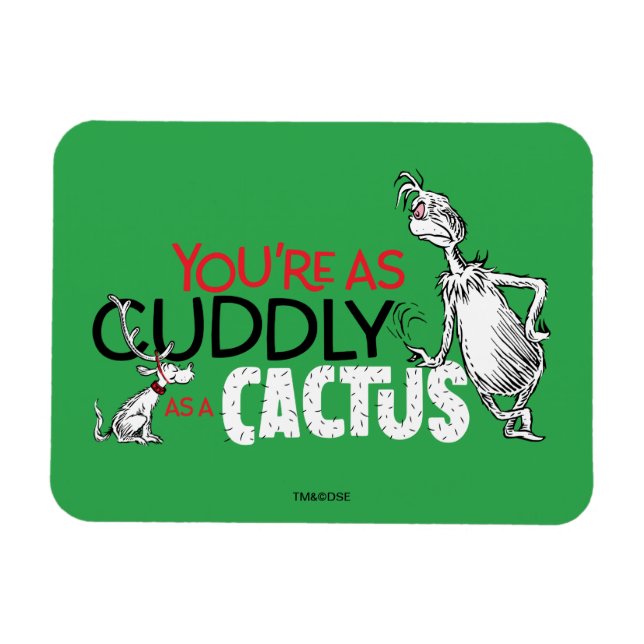 Imán El Grinch | Eres tan adorable como un cactus (Horizontal)