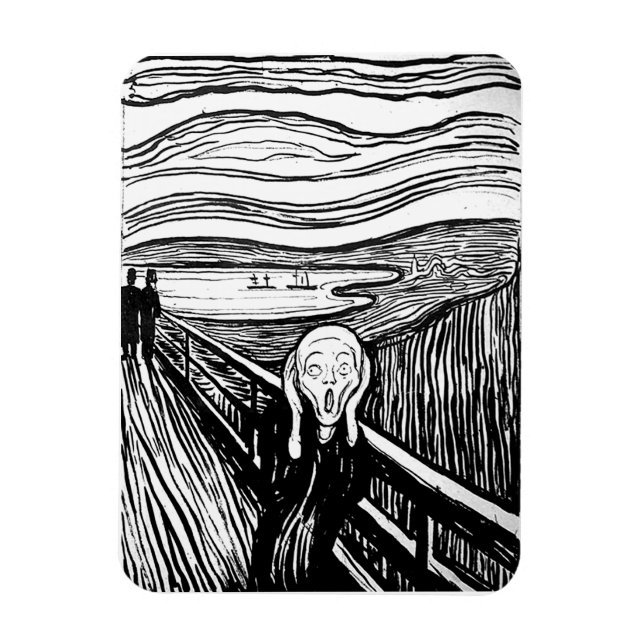 Imán El grito de Edvard Munch (Vertical)