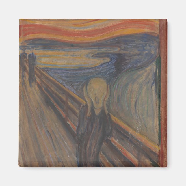 Imán El grito de horror de Edvard Munch 1893 (Frente)