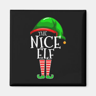 Imán El grupo Nice Elf coincide con los Navidades famil