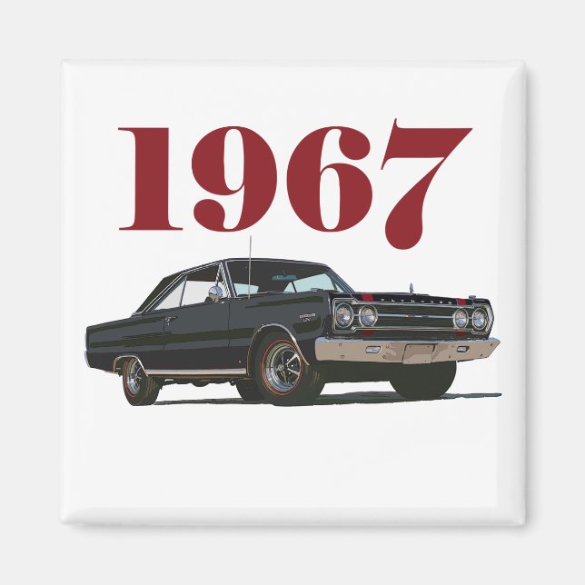 Imán El GTX negro (Frente)