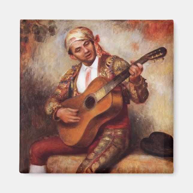 Imán El Guitarista Español (por Pierre-August Renoir) (Frente)