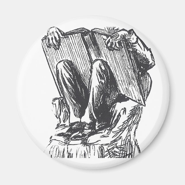 Imán El gusano de los libros (Frente)