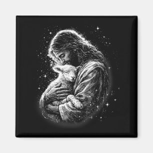 Imán Él ha resucitado Feliz día de Pascua Jesús ovejas