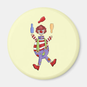 Imán El hacer juegos malabares del payaso de circo