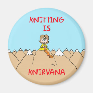 Imán el hacer punto es gurú del knirvana