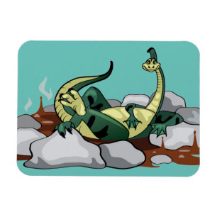 Imán El Hadrosauro Está Relajado En Un Jacuzzi.