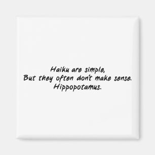 Imán El Haiku es simple