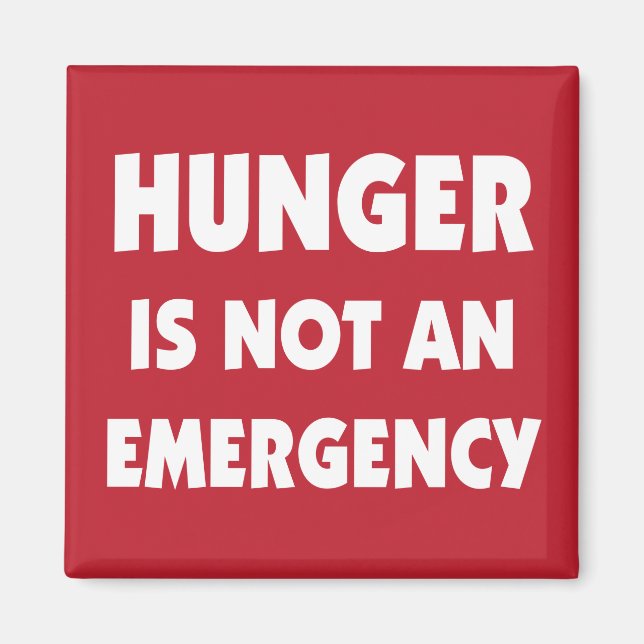 Imán El hambre no es una dieta saludable de emergencia (Frente)