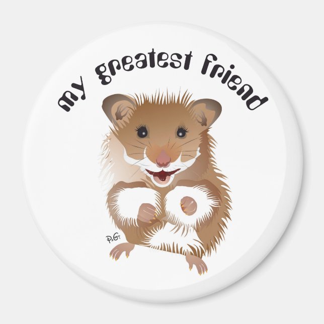 Imán el hámster mi pequeño amigo Magnet (Frente)