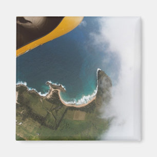 Imán El hanggliding accionado sobre Kauai