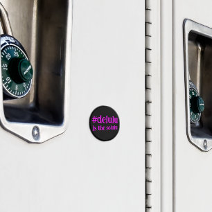 Imán El hashtag #Delulu es el negro solulu y el magenta