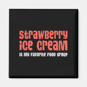 Imán El helado de fresa es mi grupo de alimentos favori