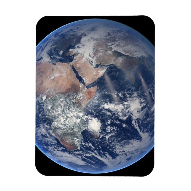 Imán El Hemisferio Oriental Sobre El Planeta Tierra. (Vertical)