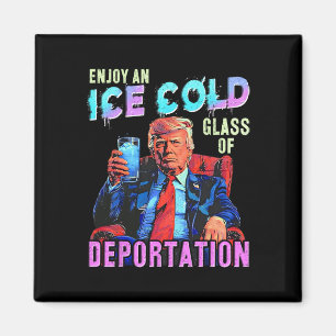 Imán El Hielo Disfruta De Un Helado Frío De Deportación