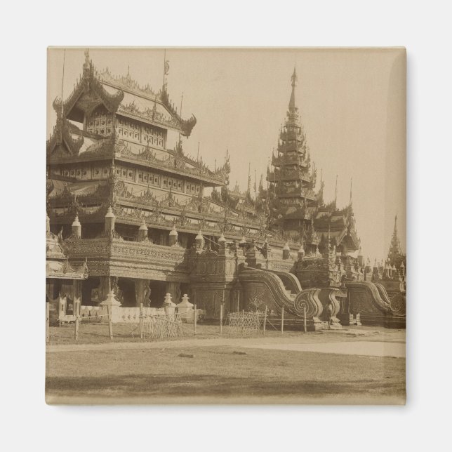Imán El Hman Kyaung o el monasterio de vidrio, Birmania (Frente)