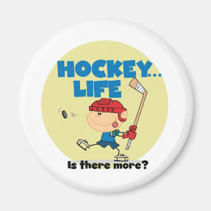 Imán El hockey es allí más camisetas y regalos