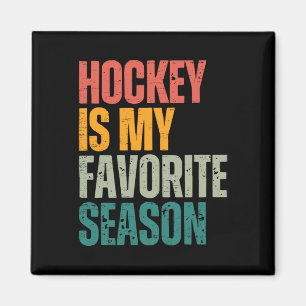 Imán El hockey es mi estación favorita Funny fan del ho