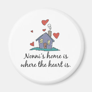 Imán El hogar de Nonni&apos es donde está el corazón