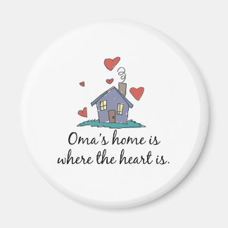 Imán El hogar de Oma&apos es donde está el corazón