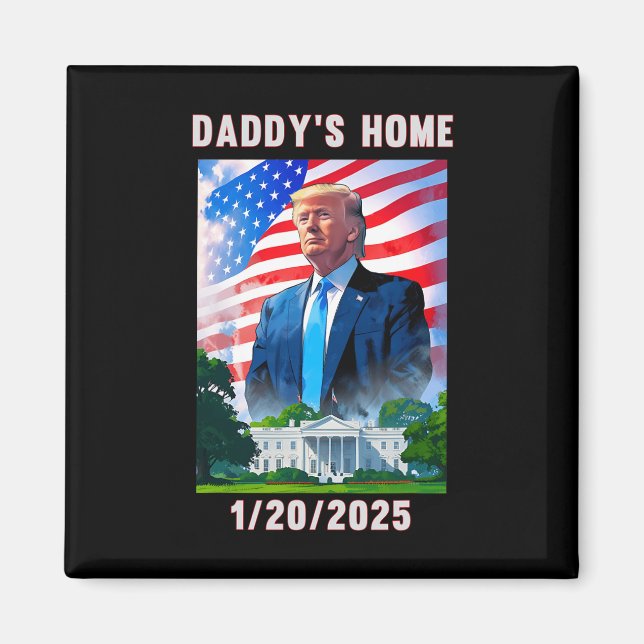 Imán El hogar de papá Donald Trump 2024 (Frente)