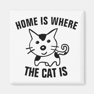 IMÁN EL HOGAR ES DONDE EL GATO ES NEVERA DE COCINA