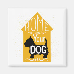 Imán El hogar es donde está el perro