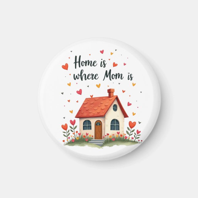 Imán El hogar es donde está la madre... el día de la ma (Frente)