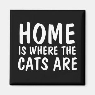 IMÁN EL HOGAR ES DONDE ESTÁN LOS GATOS, MAGNETS DE NEVE