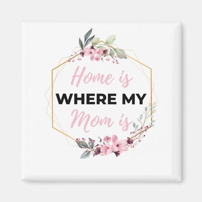 Imán El hogar es donde mi mamá es negra (Frente)