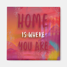 Imán El Hogar Es Donde Usted Es Magnet