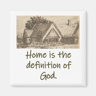 Imán El Hogar Es La Definición De Dios - Cita Hogar