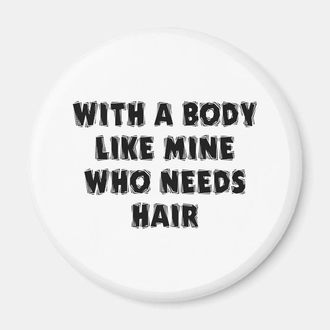 Imán El hombre calvo del Día del Padre gracioso (Frente)