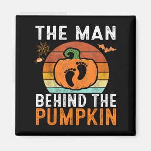 Imán El Hombre Detrás De La Calabaza De Halloween Embar