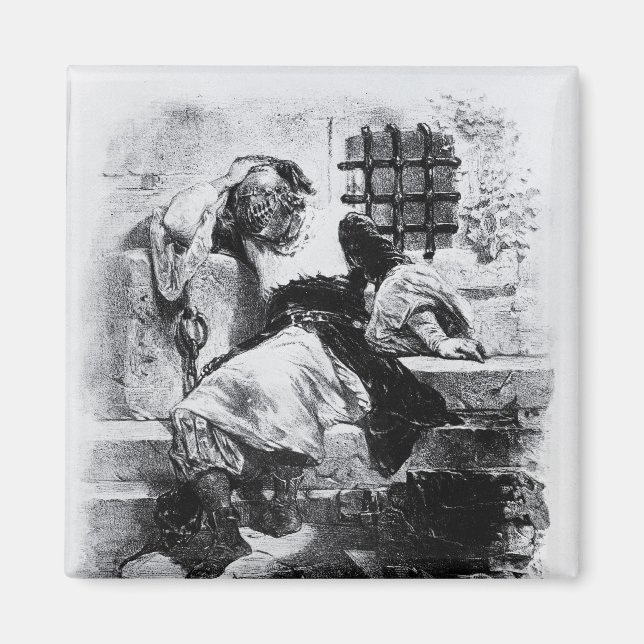 Imán El hombre en la máscara de hierro en su prisión (Frente)