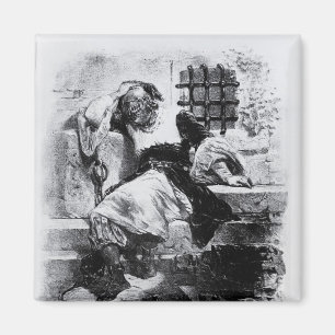 Imán El hombre en la máscara del hierro en su prisión