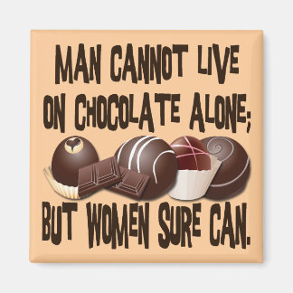 IMÁN EL HOMBRE NO PUEDE VIVIR SOLO CON CHOCOLATE