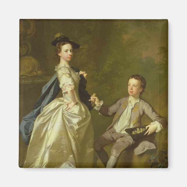 Imán El Honorable. Rachel Hamilton y su hermano (Frente)