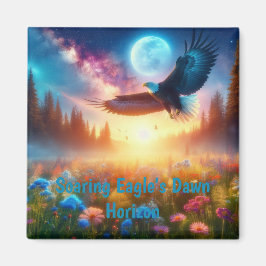 Imán El horizonte del alba del águila se eleva