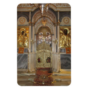 Imán El iconostasis, iglesia del Metamorfo, Syros
