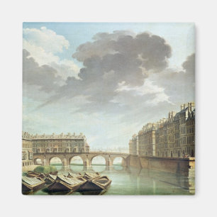 Imán El Ile St. Louis y el Pont Marie en 1757