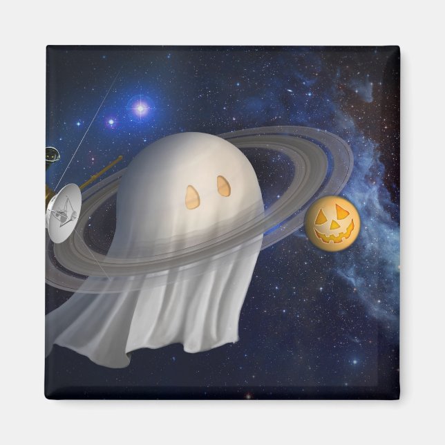 Imán El ilustracion de Halloween de un artista (Frente)